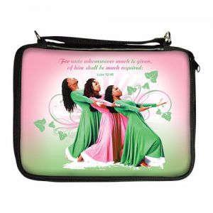 Three Ladies Pink And Green African American Bible Cover