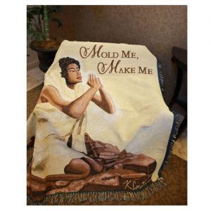 Mold Me, Make Me African American Tapestry Throw