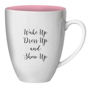 Wake Up Dress Up Show Up African American Mug #2
