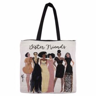 Sister Friends  African American Tote Bag