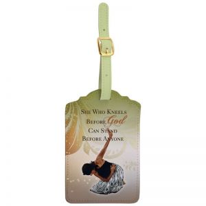 She Who Kneels African American Luggage Tag