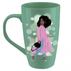 Wake Pray Slay Afrocentric  Latte Mug