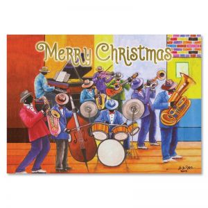 Merry Christmas Jazz Christmas Card