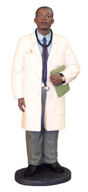 Doctor AA African American Figurine