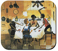 Six No Uptown African American Mousepad
