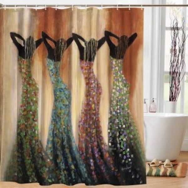 Dance Of The Summer Solstice Afrocentric Shower Curtain