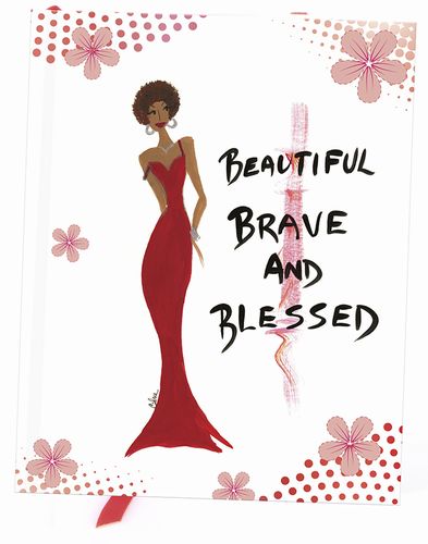 Beautiful Brave and Blessed African American Spiral Journal