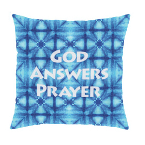 God Answer Prayers Message Pillow