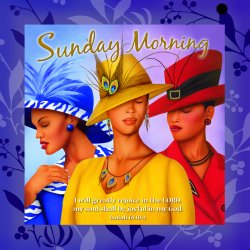 Sunday Morning Decorative Glass Plate