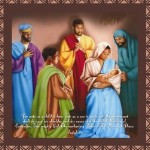 Wise Men Decorative Glass Plate