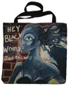 Hey Black Woman Tote Bag by MangeloArt