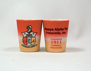 Kappa Alpha Psi Fraternity Ceramic Shot Glass