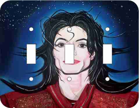 Michael Jackson Still MikeTriple Light Switch Plate Cover