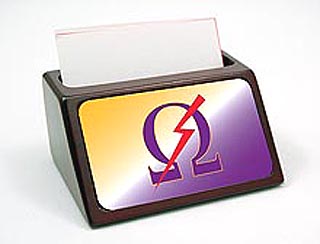Omega Psi Phi Fraternity Business Card Holder