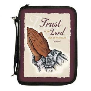 Trust in the Lord Praying Hands Bible Cover