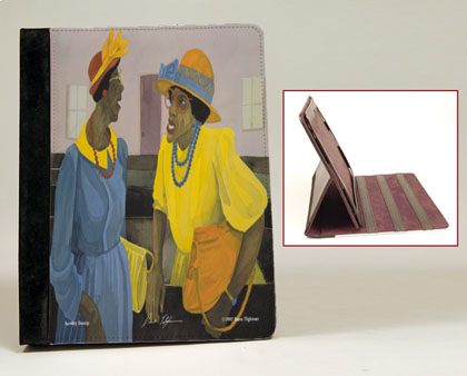 Sunday Gossip African American iPad Case Folio Case with Stand