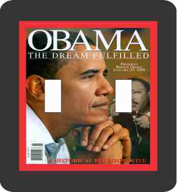 Obama The Dream Double Switch Plate Cover