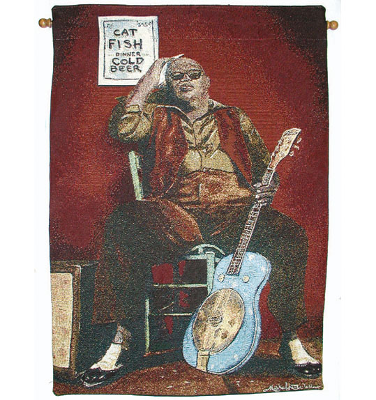 Tobasco Blues Wall Hanging by MangeloArt