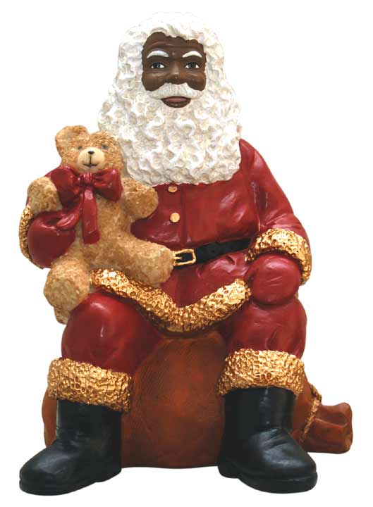 Black Santa Figurines