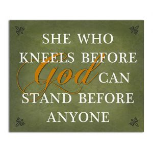 She Who Kneels Wall Plaque