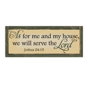 Serve the Lord Wall Plaque