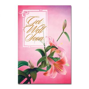 Get Well Lily Card