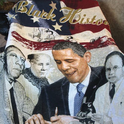 Black History African American Tapestry Throw