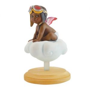Little Pilot (Girl)  African American Figurine