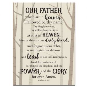 Lords Prayer Wall Plaque
