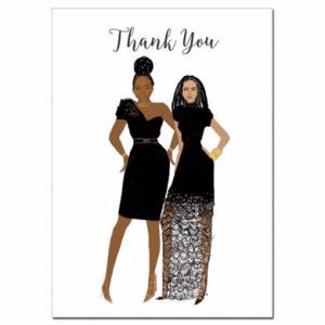 Sister Friends Blank Thank You Card