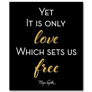 Love Sets Us Free Wall Plaque