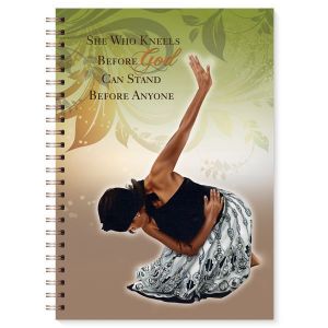 She Who Kneels African American Spiral Journal #1
