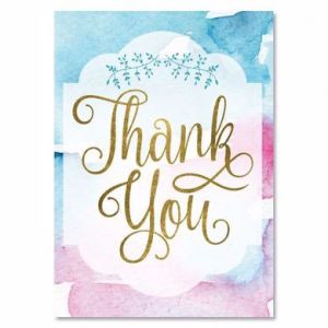 Purple Maya Angelou Thank You Card