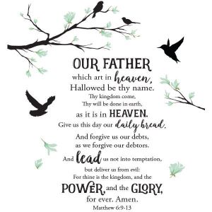 Lords Prayer Wall Art Decal #2