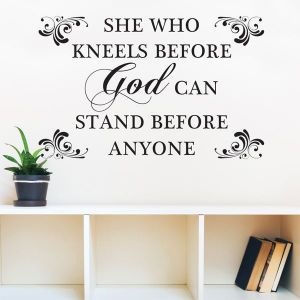 She Who Kneels Wall Art Decal #1