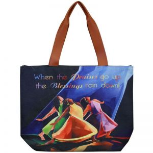 Praises Go Up  African American Canvas Handbag