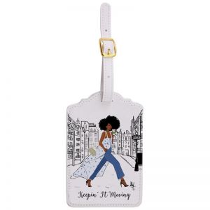 Keepin It Moving African American  Luggage Tag