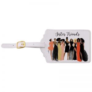 Sister Friends African American Luggage Tag