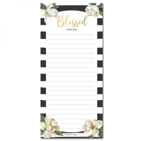 Blessed Magnolia Magnetic Notepad