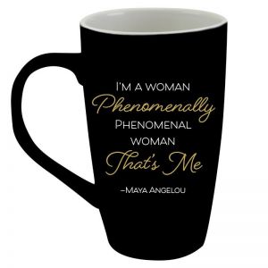 Phenomenal Woman Afrocentric  Latte Mug