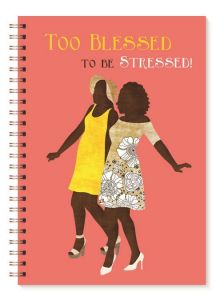 Too Blessed African American Spiral Journal