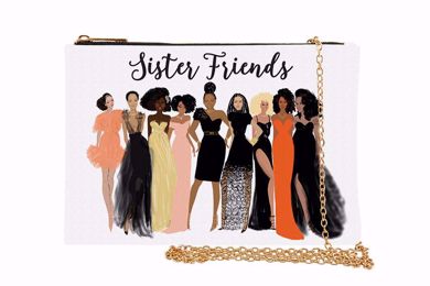 Sister Friends African American Chain Purse