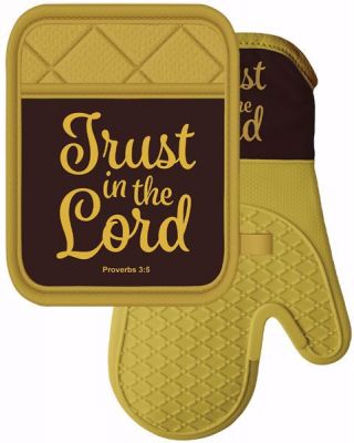 Trust in the Lord Oven Mitt and Potholder