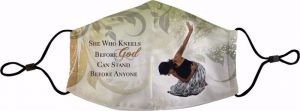 She Who Kneels African American  Face Mask #1