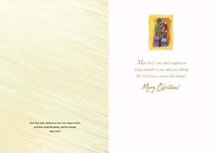 Faith Family Love African American Christmas Card #2