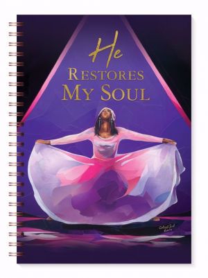 He Restores My Soul African American Spiral Journal #1
