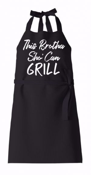 This Brotha Sho Can Grill Men  Apron