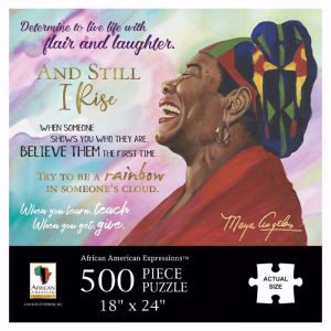 Maya Angelou Quotes  Afrocentric Jigsaw Puzzle