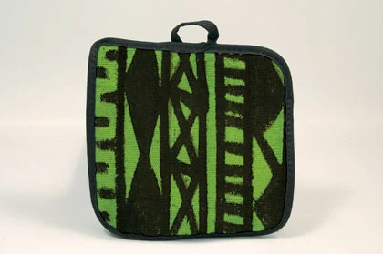 Mud Cloth Lime African American Pot holder
