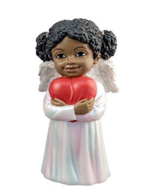 Love African American Cheerful Cherub